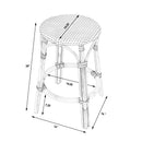 Tobias 24 in. Seat Height Round Rattan Backless Counter Stool by Butler Specialty Company
