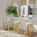 Tobias 24 in. Seat Height Round Rattan Backless Counter Stool by Butler Specialty Company