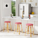 Tobias 24 in. Seat Height Round Rattan Backless Counter Stool by Butler Specialty Company