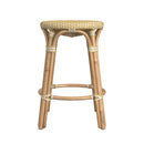 Tobias 24 in. Seat Height Round Rattan Backless Counter Stool by Butler Specialty Company