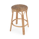 Tobias 24 in. Seat Height Round Rattan Backless Counter Stool by Butler Specialty Company