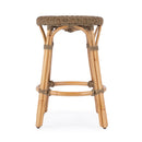 Tobias 24 in. Seat Height Round Rattan Backless Counter Stool by Butler Specialty Company