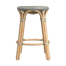 Tobias 24 in. Seat Height Round Rattan Backless Counter Stool by Butler Specialty Company