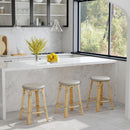 Tobias 24 in. Seat Height Round Rattan Backless Counter Stool by Butler Specialty Company