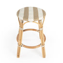 Tobias 24 in. Seat Height Round Rattan Backless Counter Stool by Butler Specialty Company