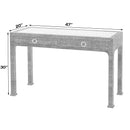 Chatham 47 in. W Rectangular Raffia and Wood 2 Drawer Desk by Butler Specialty Company