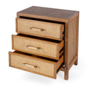 Mesa 25 in. W Rectangular Cane and Solid Wood  3 Drawer Nightstand by Butler Specialty Company