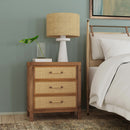 Mesa 25 in. W Rectangular Cane and Solid Wood  3 Drawer Nightstand by Butler Specialty Company