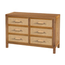 Mesa 44 in. W Cane and Wood 6 Drawer Dresser by Butler Specialty Company