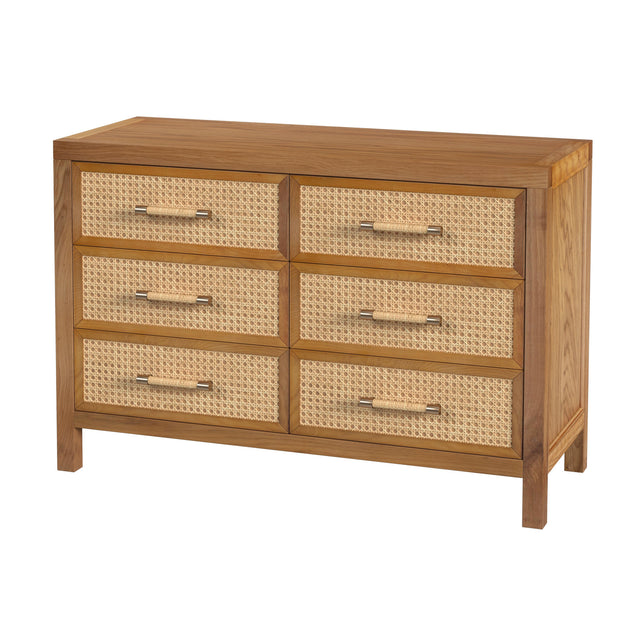 Mesa 44 in. W Cane and Wood 6 Drawer Dresser by Butler Specialty Company