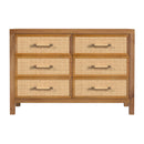 Mesa 44 in. W Cane and Wood 6 Drawer Dresser by Butler Specialty Company