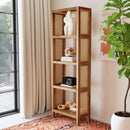 Mesa 24 in. W x 72 in. H Cane and Wood 4 Tier Open Back Etagere Bookcase by Butler Specialty Company