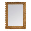 Flora 30 in. W x 40 in. H Rectangular Rattan Scalloped Edge Wall Mirror by Butler Specialty Company