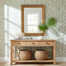 Flora 30 in. W x 40 in. H Rectangular Rattan Scalloped Edge Wall Mirror by Butler Specialty Company