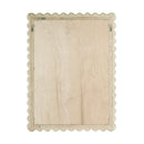 Flora 30 in. W x 40 in. H Rectangular Rattan Scalloped Edge Wall Mirror by Butler Specialty Company