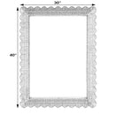 Flora 30 in. W x 40 in. H Rectangular Rattan Scalloped Edge Wall Mirror by Butler Specialty Company