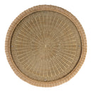 Flora  40 in. W Round Rattan Scalloped Edge Coffee Table by Butler Specialty Company