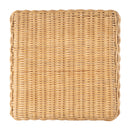 Flora 16.5 in. Seat Height Square Rattan Scalloped Backless Counter stool by Butler Specialty Company