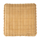 Flora 30.25 in. Seat Height Square Rattan Scalloped  Backless Bar Stool by Butler Specialty Company