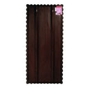 Flora 32 in. W x 69.5 in. H Rectangular Scalloped  Rattan Floor Mirror by Butler Specialty Company
