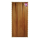Flora 32 in. W x 69.5 in. H Rectangular Scalloped  Rattan Floor Mirror by Butler Specialty Company