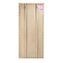 Flora 32 in. W x 69.5 in. H Rectangular Scalloped  Rattan Floor Mirror by Butler Specialty Company