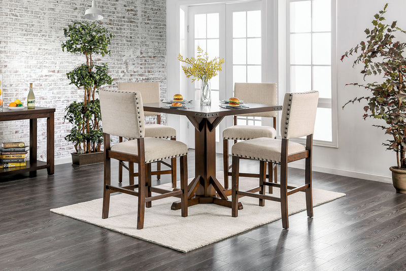 GLENBROOK 5 Piece Counter Height Table Set