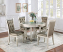 ADELINA 5 Piece Round Dining Table Set