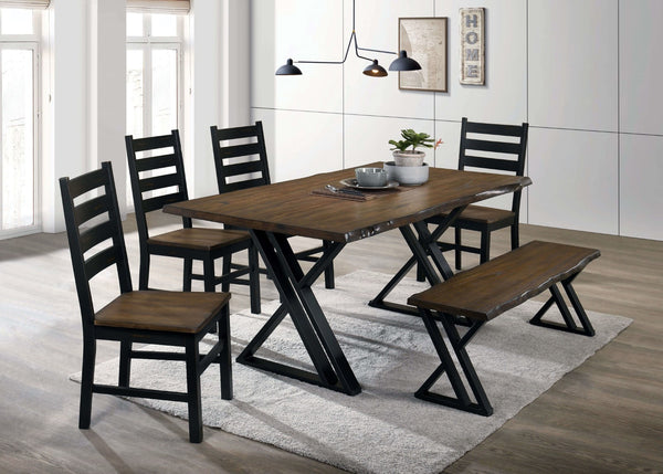 BARBARY 6 Piece Dining Table Set with Bench