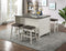 HEIDELBERG 4 Piece Counter Height Dining Table Set with Bench