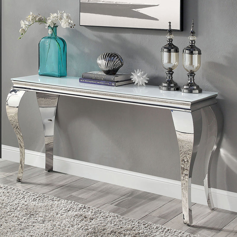 WETZIKON Sofa Table in White