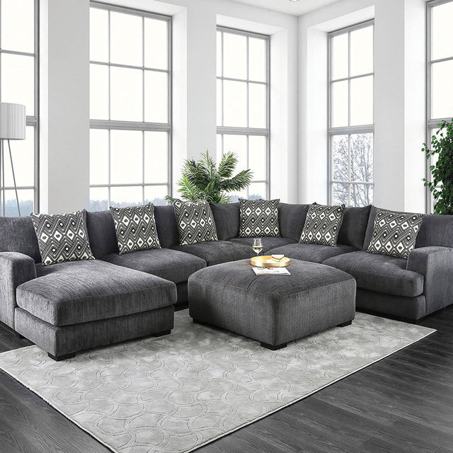 KAYLEE U-Shaped Sectional w/ Ottoman