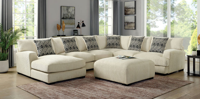 KAYLEE U-Shaped Sectional Ottoman