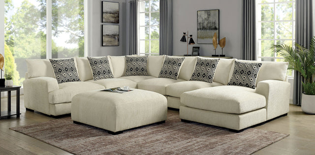 KAYLEE U-Shaped Sectional Ottoman