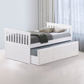 Furniture of America - CLEMENS Captain Bed (FM-BK101WH-BED)