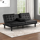 EIDSBERG Futon Sofa Bed w/ Drop Down Table