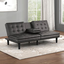 EIDSBERG Futon Sofa Bed w/ Drop Down Table