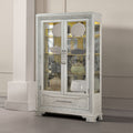 STELLA MIA Curio Cabinet, Ivory