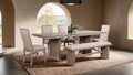 ELLESMERE 6 Pc. Dining Table Set w/ Bench