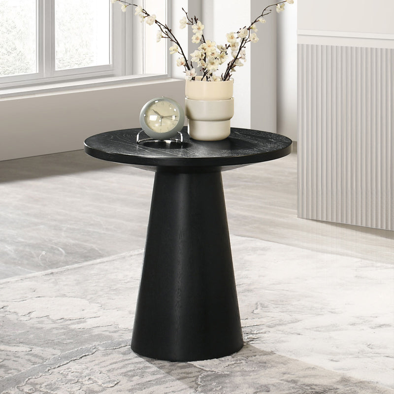 HALEWOOD End Table in Black