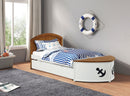 Furniture of America - POSEIDON Twin Captain Bed w/ Trundle (FM7629AK-T-BED+TR)