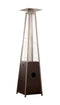 91 Inch Tall Quartz Glass Tube Heater- Hammered Bronze Finish