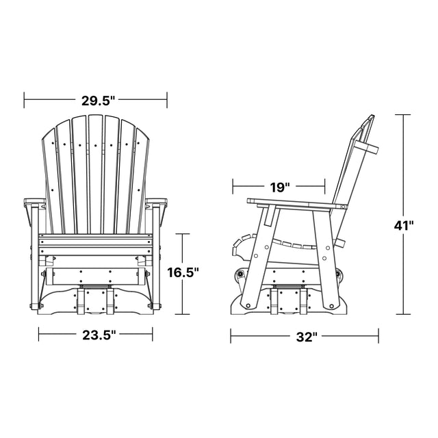 Heritage Single Swivel Glider Chair by Wildridge