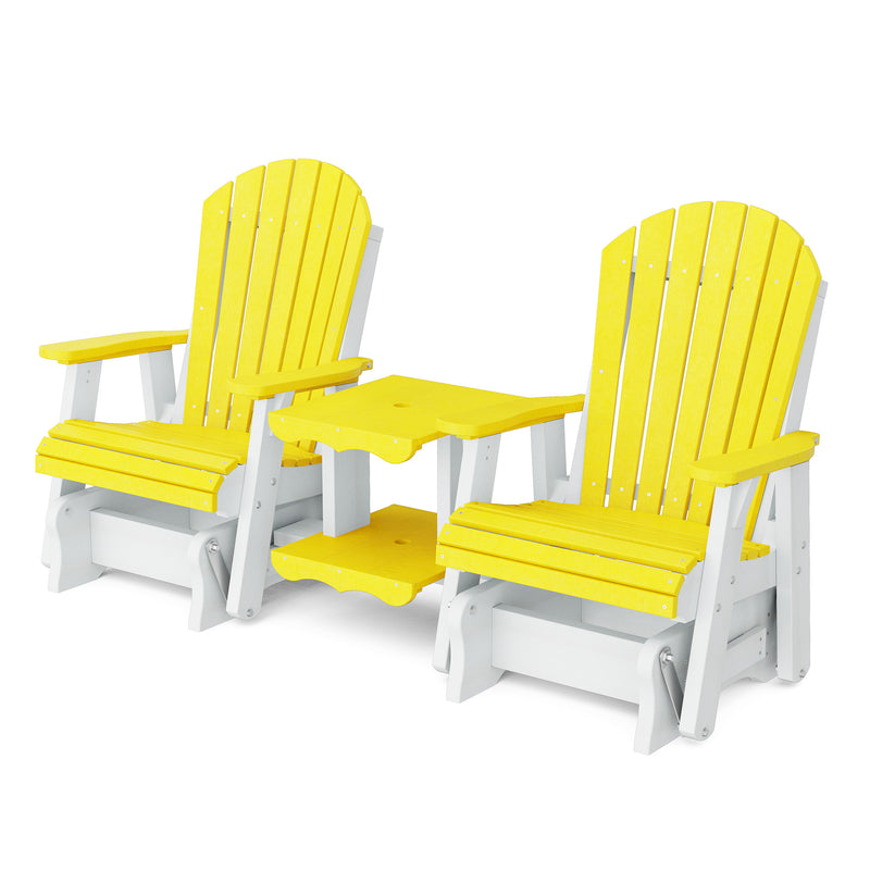 Heritage Double Rock-A-Tee Patio Glider Chairs by Wildridge