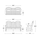 Heritage 5 foot Glider with Console by Wildridge