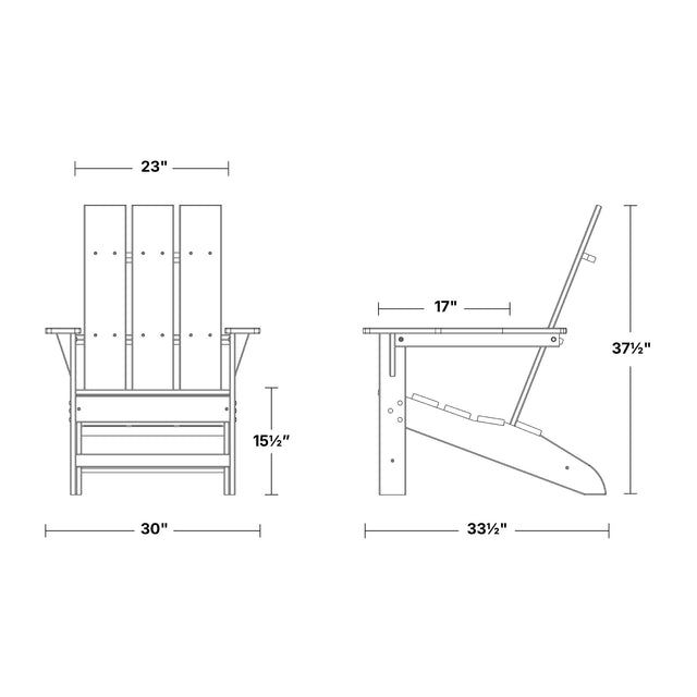 Freedom Modern Adirondack Chair by Wildridge