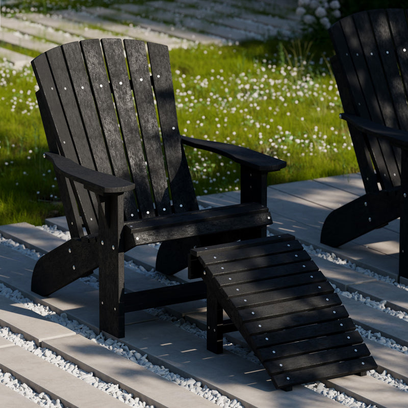 Heritage Adirondack Chair with Folding Footstool by Wildridge