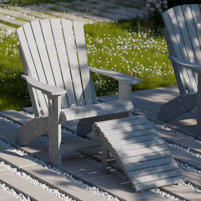 Heritage Adirondack Chair with Folding Footstool by Wildridge