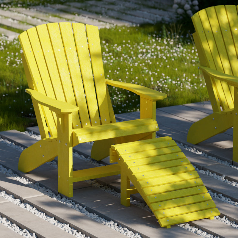 Heritage Adirondack Chair with Folding Footstool by Wildridge