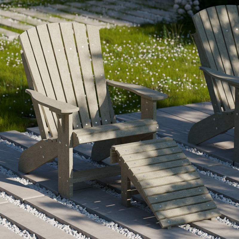 Heritage Adirondack Chair with Folding Footstool by Wildridge